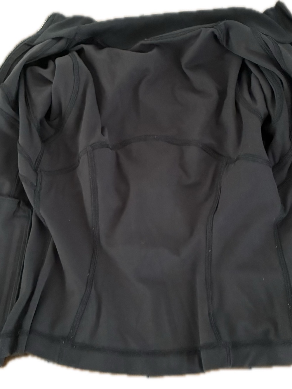 lululemon athletica Black Full-Zip Utility Jacket with Contour Seams - Picture 3 of 6